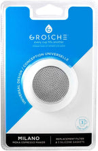 GROSCHE Milano Stovetop Espresso Maker Replacement - 3 Espresso Cup Size Silicone Gasket Seals (3 Seals) & 1 Replacement Filter Screen Kit for Moka Pots
