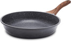 SENSARTE 12.5 Inch Nonstick Frying Pan Skillet, Swiss Granite Coating Omelette Pan, Healthy Stone Cookware, PFOA Free