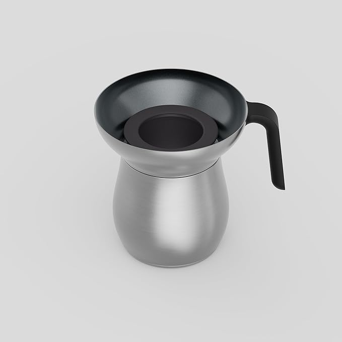 Loka Chai Maker for Authentic Masala Chai & Chai Latte | Easy Clean Stainless Steel Stovetop Tea Maker with Innovative Chai Fountain | Non-Stick Ceramic, 20oz (3 Cups) - (Silicone Strainer)