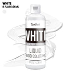 Food Coloring Liquid - Vibrant Color Food Coloring for Cake Decorating, Baking, Easter Egg, Icing - Tasteless Food Color Dye for Fondant, Cooking, Slime, Airbrush (White, 8 Fl.oz)