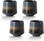 Ceramic Tea Cup, Kung Fu Tea Set, Coffee Cup, Yerba Mate Tea Set 4 piece Ceramic Companion Cup Set, Espresso Coffee Cup, Tea Cup (Gradient color)