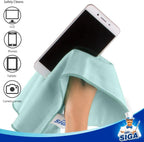 MR.SIGA Ultra Fine Microfiber Cloths for Glass, Pack of 12, 35 x 40cm 13.7" x 15.7"