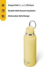 RTIC 20oz Journey Bottle Metal Stainless Steel Vacuum Insulated, BPA Free, Reusable, for Water, Hot and Cold Drinks, Travel, Sports, Camping, Sunlight