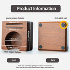 2 IN 1 Holder Stand For the Coffee Filter Paper and Espresso Puck Screen,Sapele Premium Solid Wood Organizer For Tidying Espresso Accessories(Filter Not Included) (for 58mm)