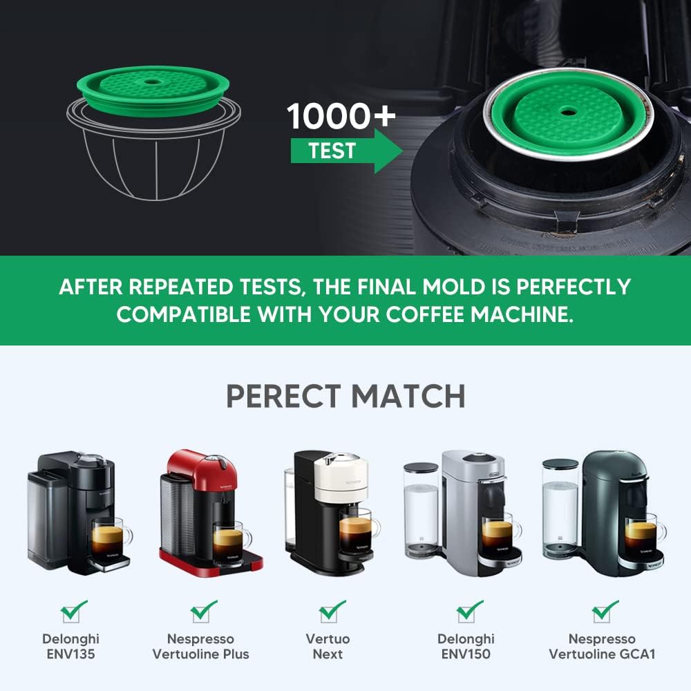 Refillable Vert*o Coffee Capsules DISCS Reusable filters Refillable Coffee PodS for VERT*OLINE & VERT*O capsules, compatible with VERT*OLINE & VERT*O pods