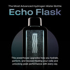 Echo Flask Hydrogen Water Bottle - Active Hydration Solution with Water Intake Tracking & LCD Touch Screen - Compact & Convenient - Transparent Hydrogen Flask - 12 oz