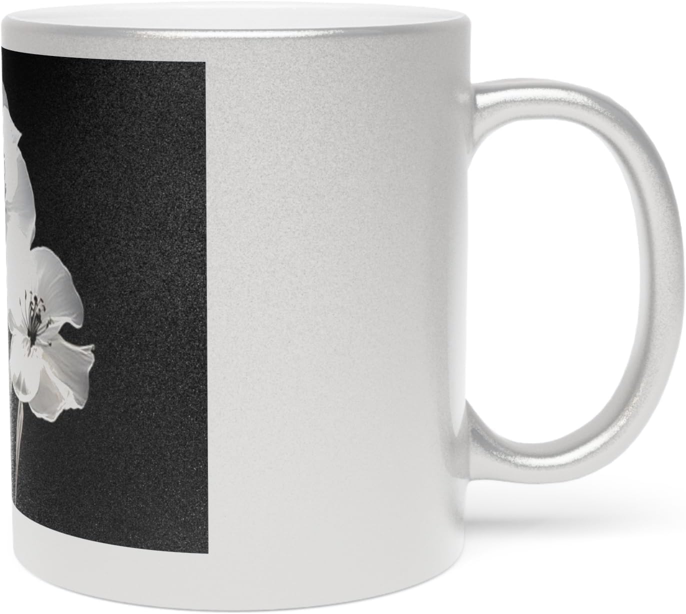 11 OZ Novelty Coffee Mugs - Christmas Gift (Metallic Floral Mug)