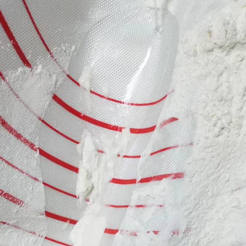 Yansumi Silicone Pastry Mat Extra Large Non-Slip Mat for Rolling Dough Pie Crust and Baking Non-Stick with Measurements(XL,28"L x 20"W, Red)