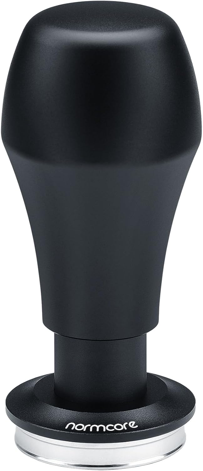 Normcore 39mm Espresso Tamper V4, Barista Coffee Tamper, Spring Loaded Tamper With Stainless Steel Flat Base, Compatible with Flair Classic, Flair Signature, NEO Flex, Black