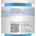 BAKELL Neon Blue Edible Glitter, 25 Grams | TINKER DUST Edible Glitter | KOSHER Certified | 100% Edible Glitter | Cakes, Cupcakes, Cake Pops, Drinks, Dessert Vegan Glitter & Dusts (25g, Neon Blue)
