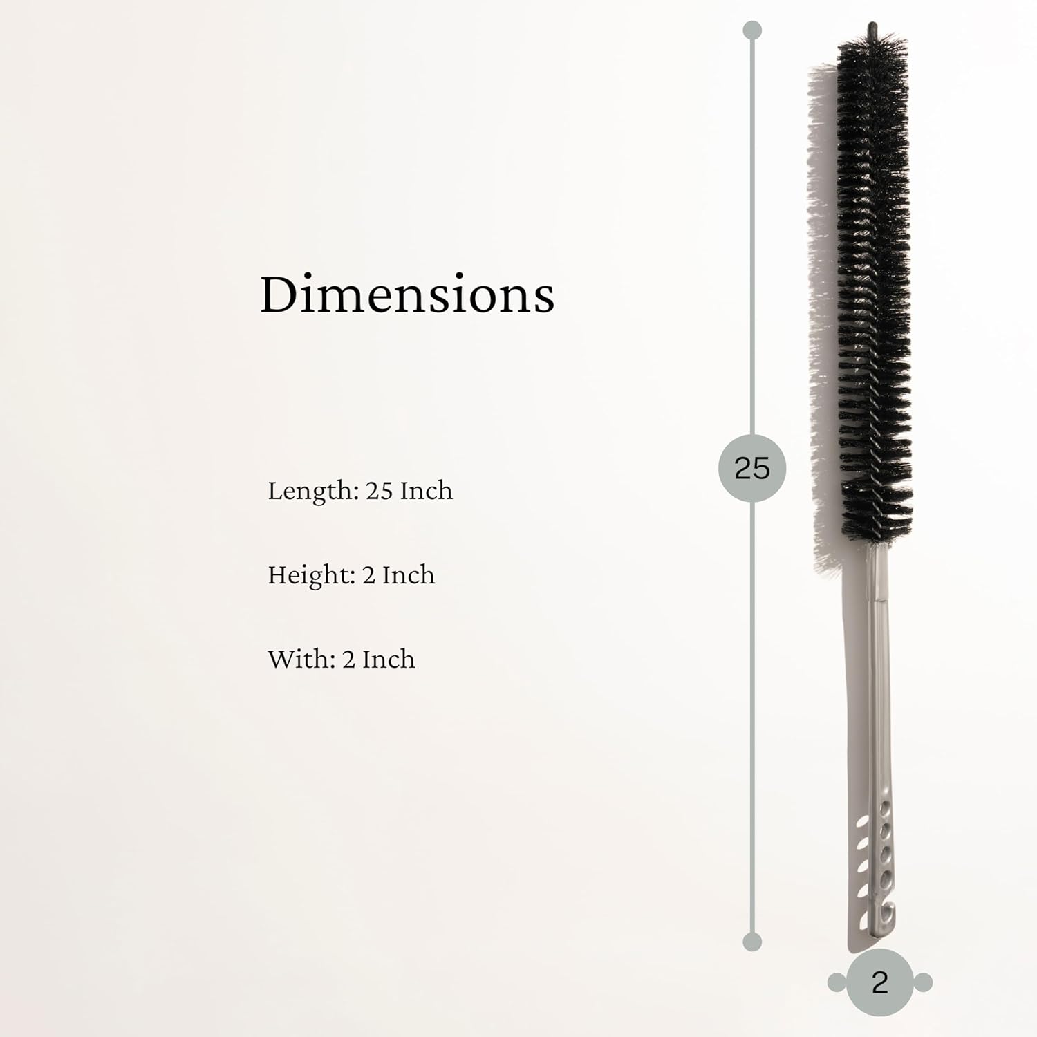 25 Inch (64cm) Flexible Lint Remover Cleaning Coil Brush for Dryers, Radiators, Refrigerators, Baseboards, and Other Special tasks. Coil Grill Brush by KONEX