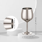 Shot Glasses, 2 oz Shot Glass Set, Stainless Steel Shot Glasses, Mini Wine Glass Perfect for Tasting Brandy,Suitable for family dinner party, bar tools, gifts(set of 2) (Silver)