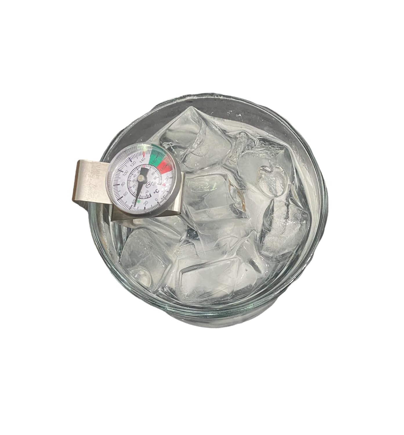 Rattleware Thermometer, Genuine Milk Frothing Thermometer and Barista Thermometer, Fast Readout and Clear Temperature Targets / 7" Probe, 1" Dial