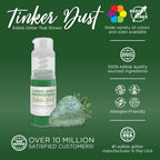Bakell - Classic Green Tinker Dust (4g, 1x Mini Spray Pump) Edible Glitter for Food, Desserts, and Beverages!