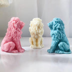 3D Lion Candle Animal Resin Mold - Resin Casting Silicone Molds for Home Decor & Candle Making Wave Spiral Mold