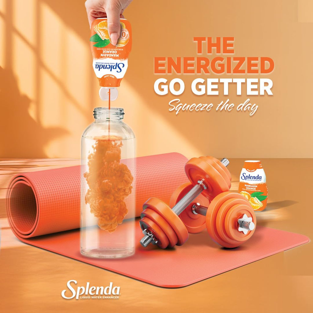 SPLENDA Liquid Water Enhancer Drops, Sugar Free, Zero Calorie, Natural Flavor, Concentrated Drink Mix, 3.11 Fl Oz Each Bottle (Variety, 3 Pack)