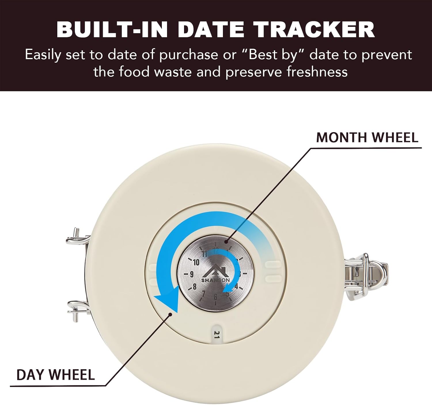 ShanSon Coffee Canister Airtight Coffee Container Stainless Steel Coffee Bean Storage Container with Scoop and See Through Window Coffee Canister for Beans Grounds Sugar Flour Tea Cereal,16OZ,Green