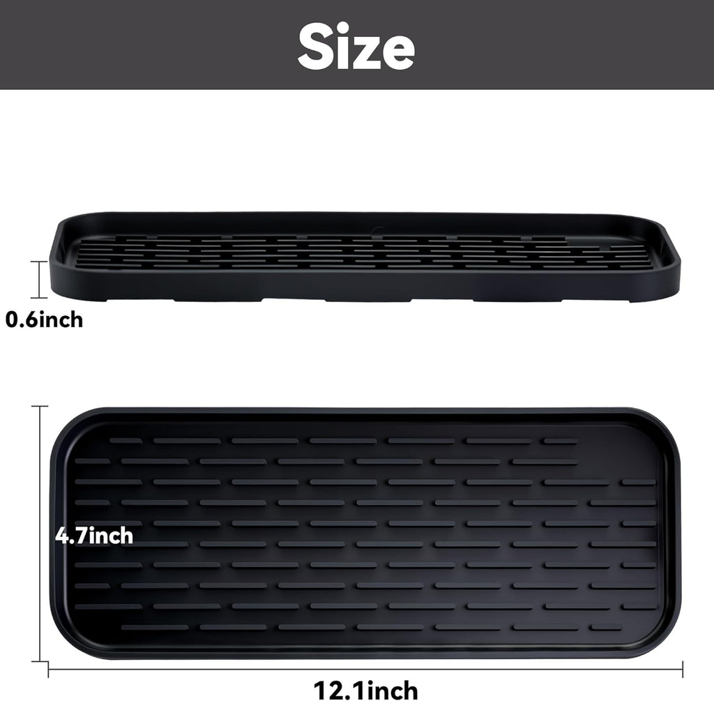 Drip Pan Compatible with 1 Gallon Drink Dispenser, 1 Pcs Silicone Tray Mat for DD&HAPP 1 Gallon Glass Drink Dispenser