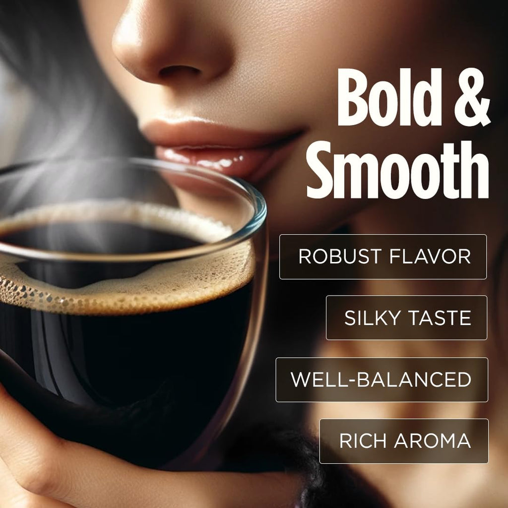 VitaCup Extra Shot Strong Coffee Pods, Bold & Intense Dark Roast w/Espresso Shot, High Caffeine, Vitamin B12, Antioxidants, Recyclable Single Serve Pod Compatible with Keurig K-Cup Brewers, 32ct