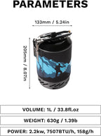 Fire-Maple Fixed Star X2 Backpacking and Camping Stove System Outdoor Propane Camp Cooking Gear Portable Pot Jet Burner Set Ideal for Hiking, Trekking, Fishing, Hunting Trips and Emergency Use