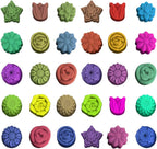 4 Pack Flower Shape Silicone Molds Chocolate Candy Mold, DanziX Silicone Mold for Wedding,Festival, Parties, DIY Enthusiasts-15 Cavity