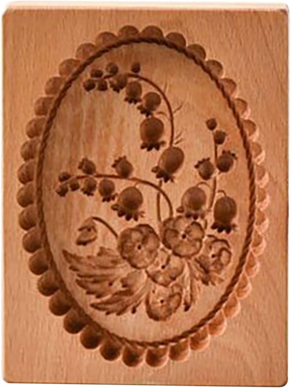 Wooden Cookie Biscuit Mold, 3D Baking Mold, Embossing Craft Decorating Baking Tool, Suitable for Halloween Thanksgiving Christmas Kitchen DIY (Violet 10 * 10 * 2)