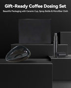 Coffee Bean Dosing Cup, Espresso Dosing Cup, Coffee Spray Bottle, RDT Spray Bottle, Single Dosing Kit with High Fiber Cleaning Cloth
