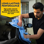 HOMEXCEL Car Drying Towels, 2 Pack Professional Microfiber Towels for Cars, Scratch-Free, Highly Absorbent Drying Towel for Cars, SUVs, RVs, Trucks, and Boats, 31 x 24 inch, Blue