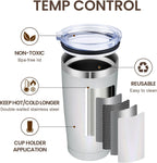 MEWAY 20oz Tumbler Double Wall Vacuum Insulated Travel Glitter Mug,Stainless Steel Tumblers with Lid and Straw, Powder Coated Coffee Cups for Woman (Rainbow White,1)