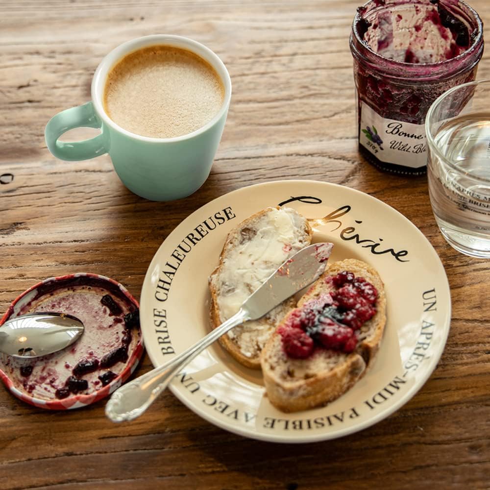 homEdge Mini Procelain Espresso Cup, 4 Ounces / 120 ml Tiny Coffee Mugs Ceramic Demitasse for Espresso, Tea- Set of 6, Turquoise