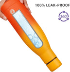 BJPKPK Insulated Water Bottle 12oz Samll Stainless Steel Water Bottles Reusable Metal Thermos Keep Cold and Hot,Sunset Orange