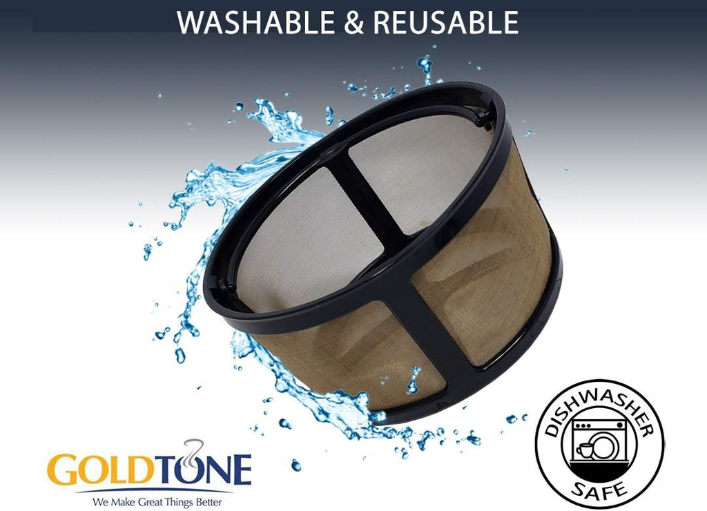 GOLDTONE Reusable Coffee Filter fits KEURIG Essentials and K-Duo Coffee Makers and Brewers w/Scoop