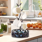 Simcat Mug Holder, Coffee Mugs/Tea Cup Storage Rack Stand, Countertop Mug Tree,Upgraded Stable Mug Stand for Kitchen Counter Cabinet Cafe Black Brow