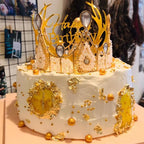 Edible Bright Gold Sugar Pearls Candy Sprinkles 120G/ 4.23Ounce Baking Cake Sprinkles Cupcake and Cake Topper Cookie Decorations Wedding Party Valentines Halloween Christmas Supplies