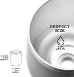 BALIBETOV 5 pcs large Yerba Mate Cup and Bombilla Kit, Includes one 8 oz Yerba Mate Gourd with Lid, Two Bombillas Mate Straw and one cleaning brush (Black, 8.00)