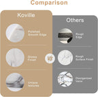 Koville Milas Lilac Marble Cutting Board for Kitchen, 16" Large Marble Cheese Serving Board for Baking, Charcuterie, Pastry, Trivet, Non-Stick Heat Resistant Stone Cutting Boards for Kitchen Counter