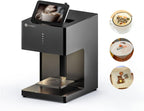Coffee Latte Art Machine EB-FC1 Food-Grade Coffee Printer Customized Multi-Color Pictures Printing, DIY Personalized Decoration Cake Printer for Cafes Bars, Color FancyBox - Black
