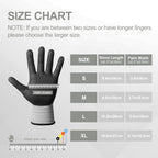 PROMEDIX P Nitrile Coated Work Gloves,MicroFoam Safety Work Gloves Men,Seamless Knit Nylon&spandex Gloves with Grip