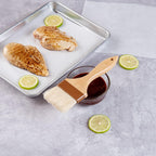 Restaurantware Pastry Tek 3 Inch Wide Buttering Brush 1 Boar Bristle Pastry Brush - Hardwood Handle Built-In Hanging Hole Wood Basting Brush Sturdy Ferrule For Glazing And Basting