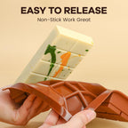 Dubai Chocolate Molds 1 Inch Deep, Silicone Chocolate Bar Mold – Non-Stick, Flexible, Large and Thick Homemade Chocolates, Candies, and Desserts - Set of 2