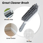 3 Pack Heavy-Duty Scrub Brush Set, Grout Brush, Shower Squeegee, Shower Cleaning Brush with Non-Slip Grip and Stiff Bristles Scrub Brushes for Cleaning Bathroom, Kitchen, Tile, Grout, Tub, Floor, Sink