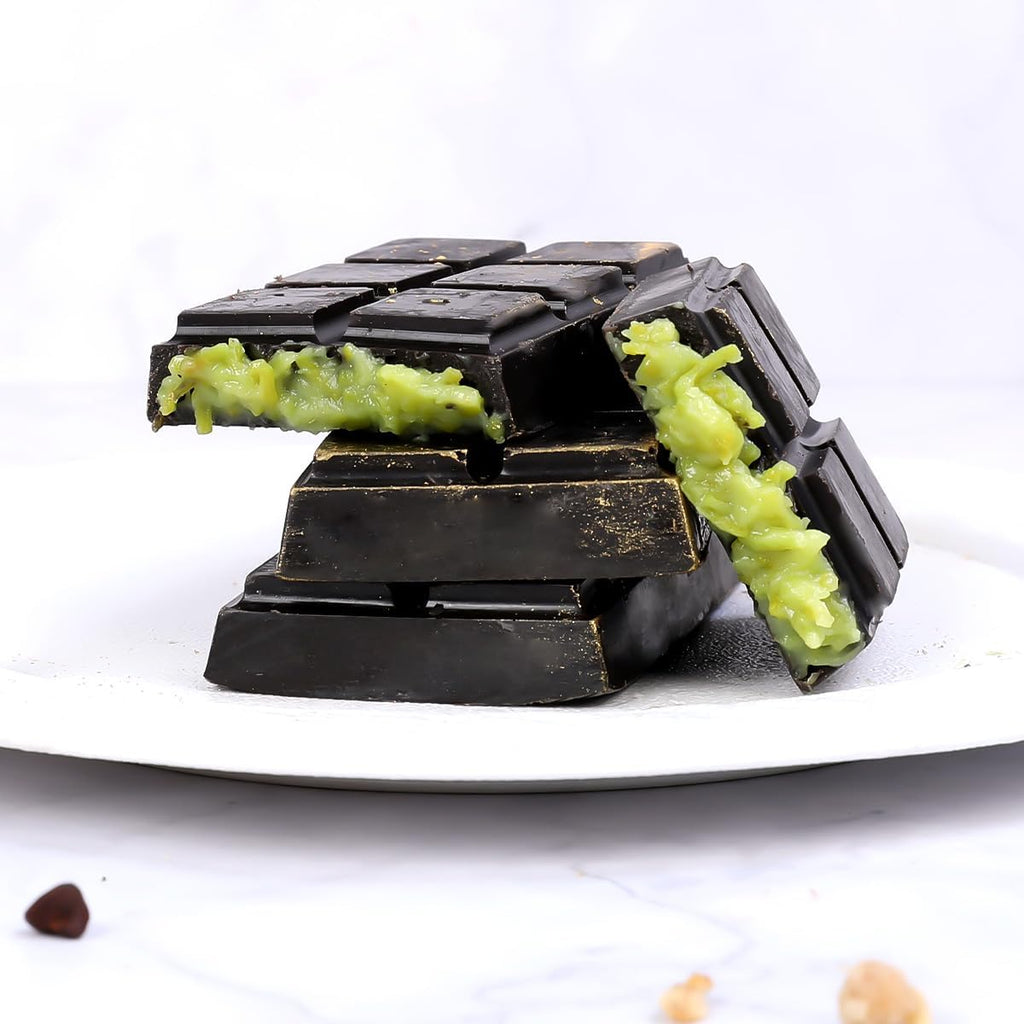 Chocolate Bar Molds Deep Silicone Break-Apart Chocolate Nonstick Protein and Energy Thick Candy Bar Mold Wax Melt Mold 2 Pack (10 Snap)