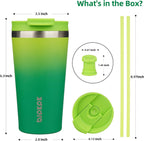 BJPKPK 18oz Tumbler With lid And Straw Stainless Steel Travel Coffee Mug Insulated Tumblers Cups,Bamboo Grove