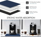 Dish Drying Mat Super Absorbent – 24" x 16" Coffee Mat for Countertops – Non-Slip Drying Mat for Kitchen Counter – Easy to Clean Water Absorbent Mat – Large Dish Drying Mats (Navy Blue)