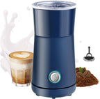 Huogary Milk Forther Simple Milk Frother and Steamer 2-in-1 Milk Steamer with Hot Milk Foam and Hot Milk for Latte, Macchiato, Cappuccinos (blue), medium