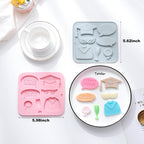 Graduation Chocolate Mold Set - Silicone Baking Molds with Cap, Gown, Champagne Flute & Diploma Phrases, Reusable Food-Grade for Commencement Cakes, Cupcakes & Party Treats - 2 Pack