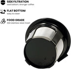 4-Pack Roogaluckeep Reusable K Cup for Keurig, Black BPA Free Refillable K-Cup Pod Coffee Filters, Universal Fit Refillable Coffee Filters for 1.0 and 2.0 Keurig Coffee Makers