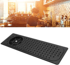 Glass Rinser Cup Washer 304 Stainless Steel Drain Drip Tray Hose Washing Equipment Coffee Shop Bar Glass Sink Rinser (Black B)