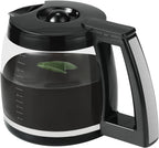 14-Cup Glass Coffee Carafe Replacement Compatible with Cuisinart Models DCC-3200P1, DCC- 3200, DCC-2200RC, Coffee Pot Replacement 14 Cup with Ergonomic Handle and Dripless Spout