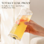 6 Sets Square Drinking Glass Cups, Old Fashioned Glasses, 17 Oz Square Glasses, Clear Highball Modern Glassware Tumbler Mixed Drinkware with Straws for Cocktail Coffee Juice Beer (Square-6PCS)